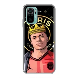Чохол (TPU) з Футболістом на Xiaomi Redmi Note 10 (Mbappe King)