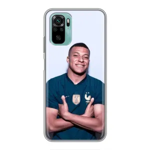Чохол (TPU) з Футболістом на Xiaomi Redmi Note 10 (Мбаппешичка)