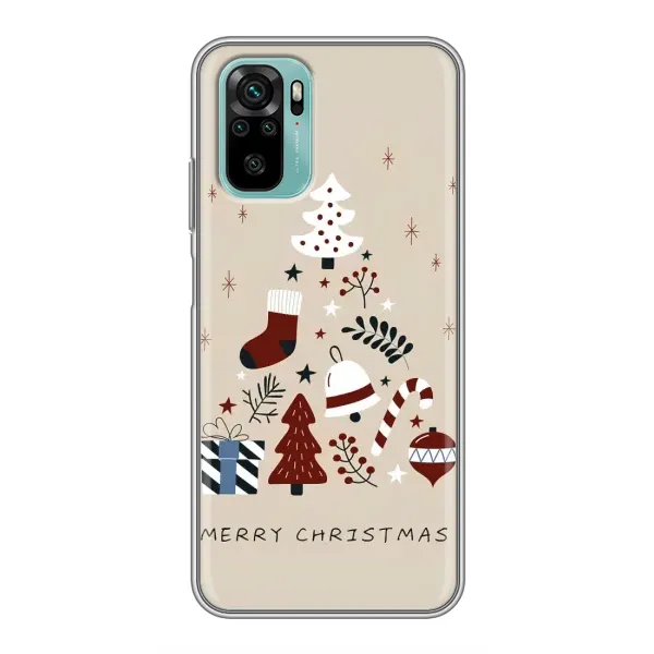 Чехол с рисунком «Merry Christmas» для Xiaomi Redmi Note 10 Чехол с рисунком «Merry Christmas» для Xiaomi Redmi Note 10