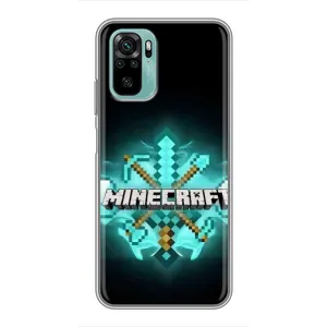 Чехол майнкрафт для Xiaomi Redmi Note 10 (MineCraft 2)