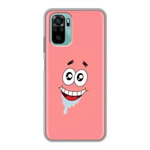 Чохли з Патріком на Xiaomi Redmi Note 10 (Мордочка Патріка)