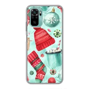 Чехол Санта Клаус для Xiaomi Redmi Note 10 (Одежда)