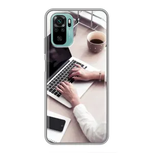Силиконовый бампер (Работники) на Xiaomi Redmi Note 10 (Офисный работник)