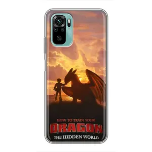 Чехол дракон Беззубик для Xiaomi Redmi Note 10 (Постер Беззубика)