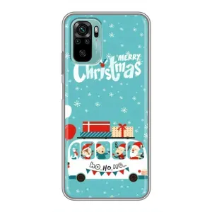 Силиконовый бампер на рождество для Xiaomi Redmi Note 10 (Рождественское настроение)