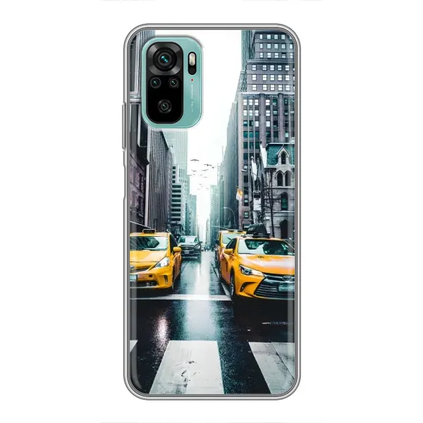 Чехол с рисунком «Такси» для Xiaomi Redmi Note 10 Чехол с рисунком «Такси» для Xiaomi Redmi Note 10