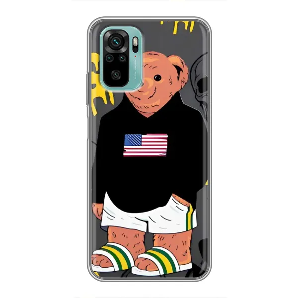 Чехол с рисунком «Teddy USA» для Xiaomi Redmi Note 10 Чехол с рисунком «Teddy USA» для Xiaomi Redmi Note 10