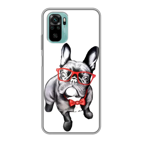 Чехол с рисунком «В очках» для Xiaomi Redmi Note 10 Чехол с рисунком «В очках» для Xiaomi Redmi Note 10