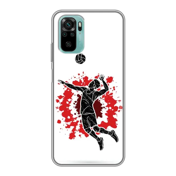Чехол с рисунком «Волейболист» для Xiaomi Redmi Note 10 Чехол с рисунком «Волейболист» для Xiaomi Redmi Note 10