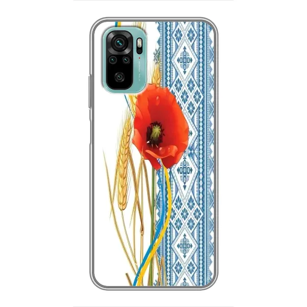 Чехол с рисунком «Вышиванка с цветком» для Xiaomi Redmi Note 10 Чехол с рисунком «Вышиванка с цветком» для Xiaomi Redmi Note 10