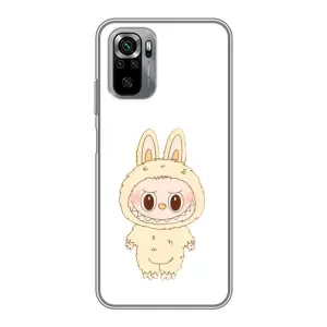 Чохол з принтом Лабубу для Xiaomi Redmi Note 10S (Бежевий Лабубу)