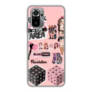 Чохли з картинкою для Xiaomi Redmi Note 10S (BLACK PINK колаж)