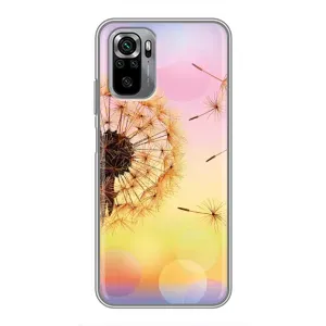 Силиконовый Чехол с одуванчиками на Xiaomi Redmi Note 10S (Цветок-одуванчик)