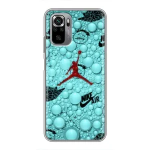 Силіконовый Чохол Nike Air Jordan на Редмі Нот 10с (Джордан Найк)