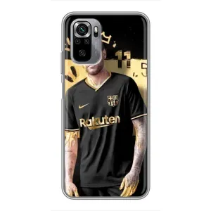 Силиконовый Чехол Xiaomi Redmi Note 10S (Gold Neymar)