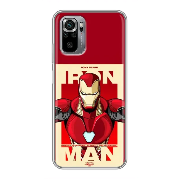 Чехол с рисунком «Iron man» для Xiaomi Redmi Note 10S Чехол с рисунком «Iron man» для Xiaomi Redmi Note 10S