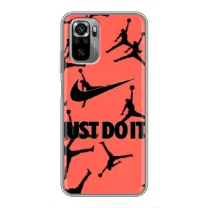 Силіконовый Чохол Nike Air Jordan на Редмі Нот 10с