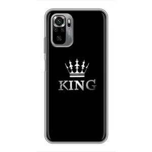 Чехол (Корона на чёрном фоне) для Редми Нот 10с (KING)