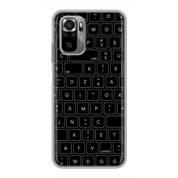 Чехол с рисунком «Клавиатура» для Xiaomi Redmi Note 10S Чехол с рисунком «Клавиатура» для Xiaomi Redmi Note 10S