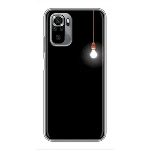 Чохол з картинками на чорному фоні для Xiaomi Redmi Note 10S (Лампочка)