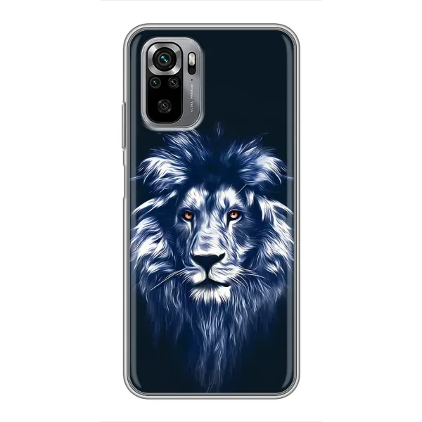 Чехол с рисунком «Лев - синий» для Xiaomi Redmi Note 10S Чехол с рисунком «Лев - синий» для Xiaomi Redmi Note 10S