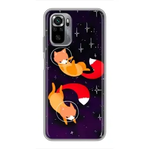 Чехол с Лисичкой для Xiaomi Redmi Note 10S (Лисы)