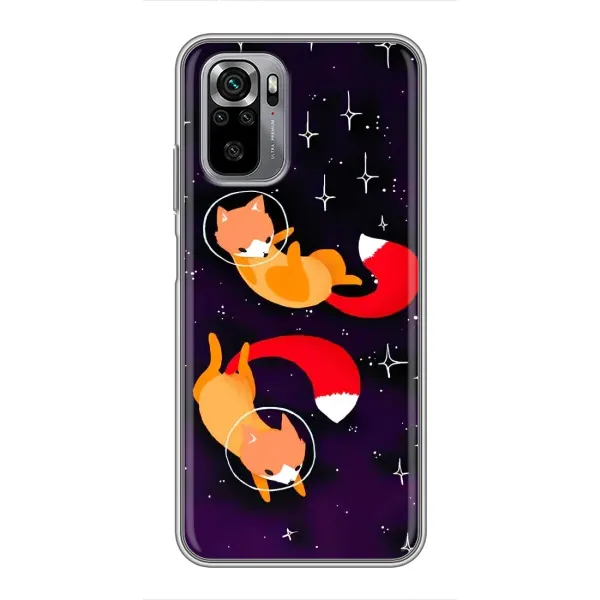 Чехол с рисунком «Лисы» для Xiaomi Redmi Note 10S Чехол с рисунком «Лисы» для Xiaomi Redmi Note 10S