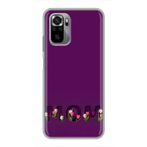 Чехол с рисунком «Мама с цветами» для Xiaomi Redmi Note 10S