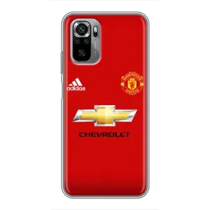 Силиконовые Чехлы принт Футбол на Xiaomi Redmi Note 10S (Man United)