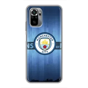 Силиконовые Чехлы принт Футбол на Xiaomi Redmi Note 10S (ManCity)