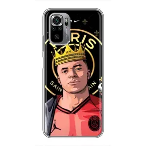 Чехол (TPU) с Футболистом на Xiaomi Redmi Note 10S (Mbappe King)