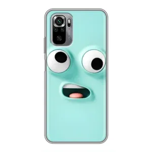Силиконовые Чехлы (смешные стикеры) для Xiaomi Redmi Note 10S (Забавное мятное лицо)