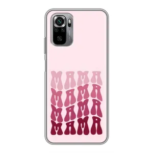Чехол с рисунком «Надпись мама» для Xiaomi Redmi Note 10S