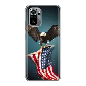 Чохол Прапор USA для Xiaomi Redmi Note 10S (Орел і прапор)