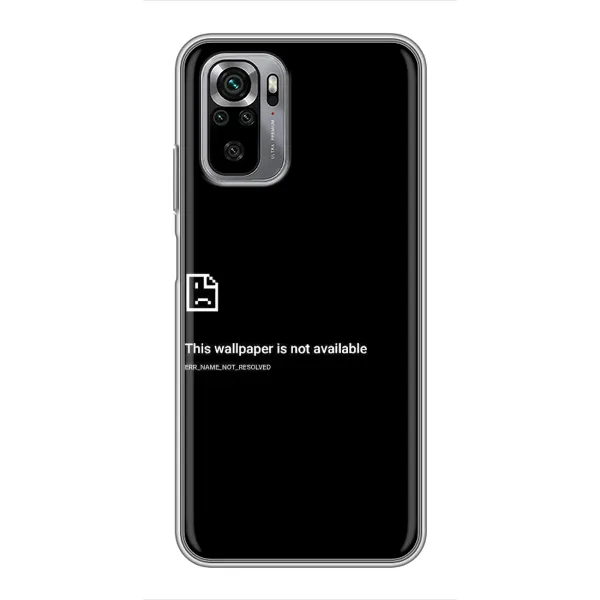 Чехол с рисунком «Ошибка» для Xiaomi Redmi Note 10S Чехол с рисунком «Ошибка» для Xiaomi Redmi Note 10S