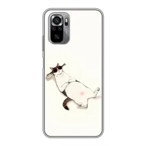 Чехол на тематику: Коты для Xiaomi Redmi Note 10S (Отдых)