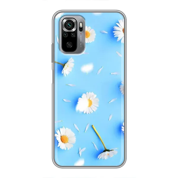 Чехол с рисунком «ромашки на голубом» для Xiaomi Redmi Note 10S