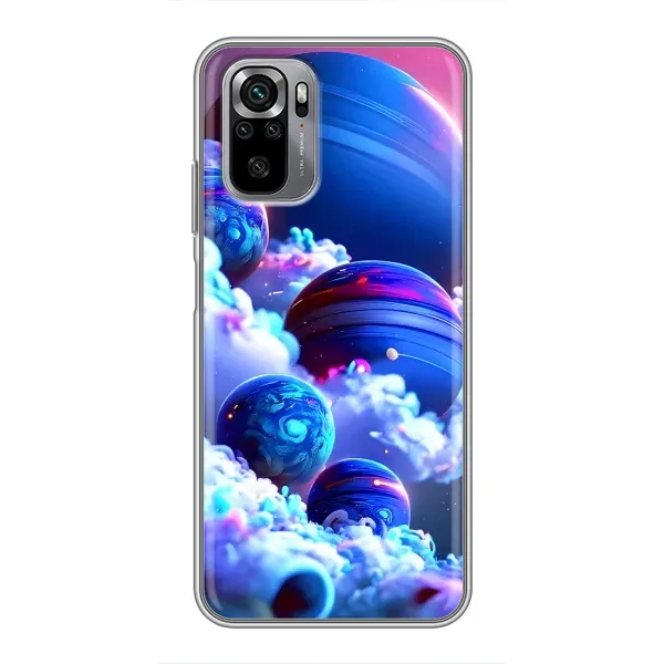 Чохол з малюнком «Сині планети» для Xiaomi Redmi Note 10S Чохол з малюнком «Сині планети» для Xiaomi Redmi Note 10S