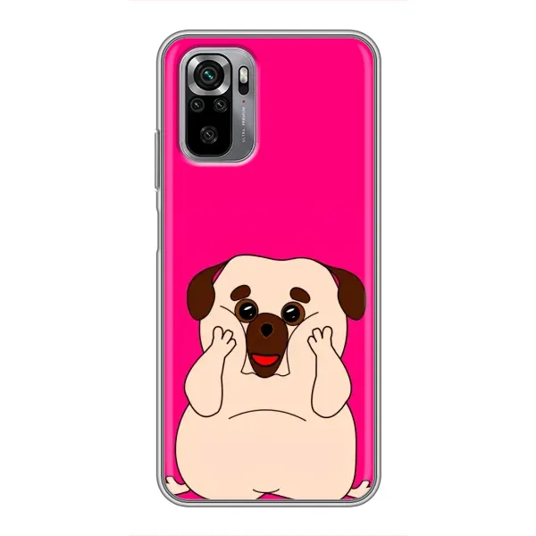 Чехол с рисунком «Веселый Мопсик» для Xiaomi Redmi Note 10S Чехол с рисунком «Веселый Мопсик» для Xiaomi Redmi Note 10S