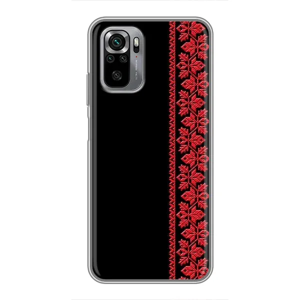 Чехол с рисунком «Вышиванка на черном» для Xiaomi Redmi Note 10S Чехол с рисунком «Вышиванка на черном» для Xiaomi Redmi Note 10S