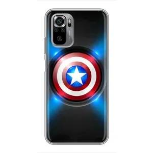 Чохол с Щітом Капітана Америки на Xiaomi Redmi Note 10S (Яскраий Щит Капітана)