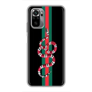 Чехлы Бренд GUCCI для Xiaomi Redmi Note 10S (Змей Гуччи)