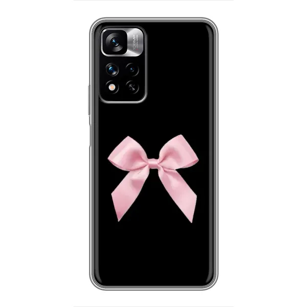 Чехол с рисунком «Бант на черном» для Xiaomi Redmi Note 11 Pro Plus Чехол с рисунком «Бант на черном» для Xiaomi Redmi Note 11 Pro Plus