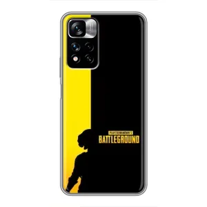 Чехол (TPU) с картинкой "Лого Пабг" на Редми Нот 11 Про Плюс (Battlegrounds)