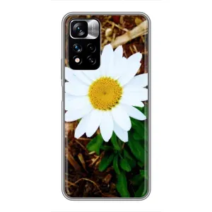 Чехол с ромашками на Xiaomi Redmi Note 11 Pro Plus (Белая ромашка)