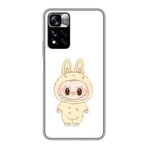 Чохол з принтом Лабубу для Xiaomi Redmi Note 11 Pro Plus (Бежевий Лабубу)