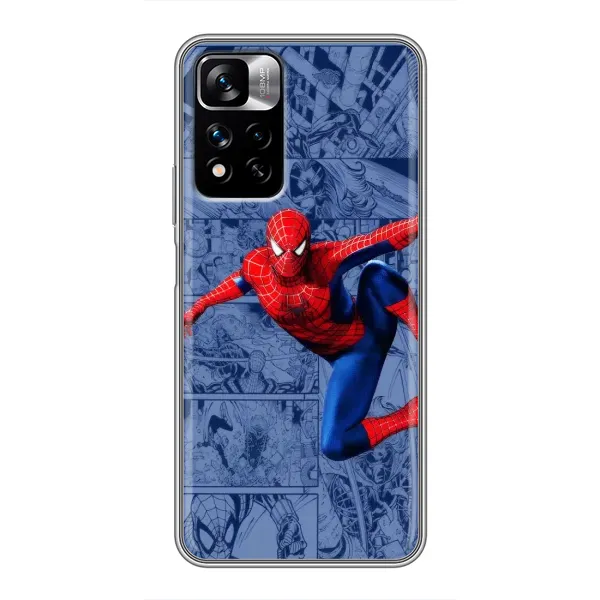 Чехол с рисунком «Человек Паук» для Xiaomi Redmi Note 11 Pro Plus