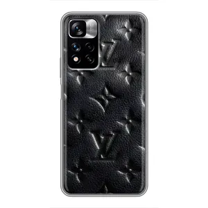Текстурний Чохол Louis Vuitton для Редмі Нот 11 Про Плюс (Чорний ЛВ)