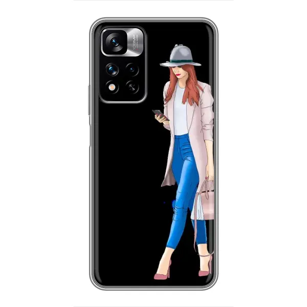 Чехол с рисунком «Девушка со смартфоном» для Xiaomi Redmi Note 11 Pro Plus Чехол с рисунком «Девушка со смартфоном» для Xiaomi Redmi Note 11 Pro Plus