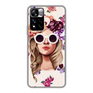 Чехол с картинкой Модные Девчонки Xiaomi Redmi Note 11 Pro Plus (Девушка в очках)